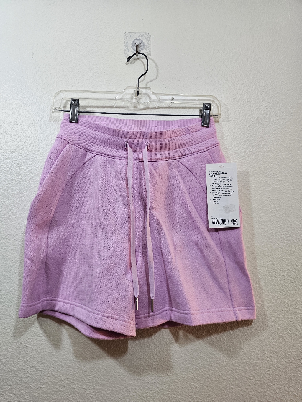 Lululemon Scuba High-Rise Short 5" Vita Pink Sz 4 Nwt